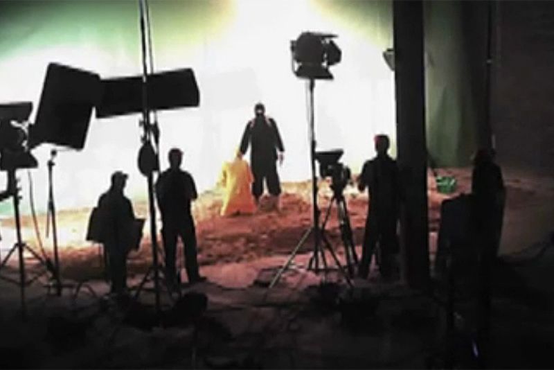 Казнь пленника ИГИЛ снималась в кинопавильоне