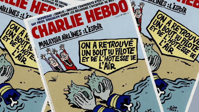 Charlie Hebdo грозит суд за карикатуры с утонувшим сирийским малышом